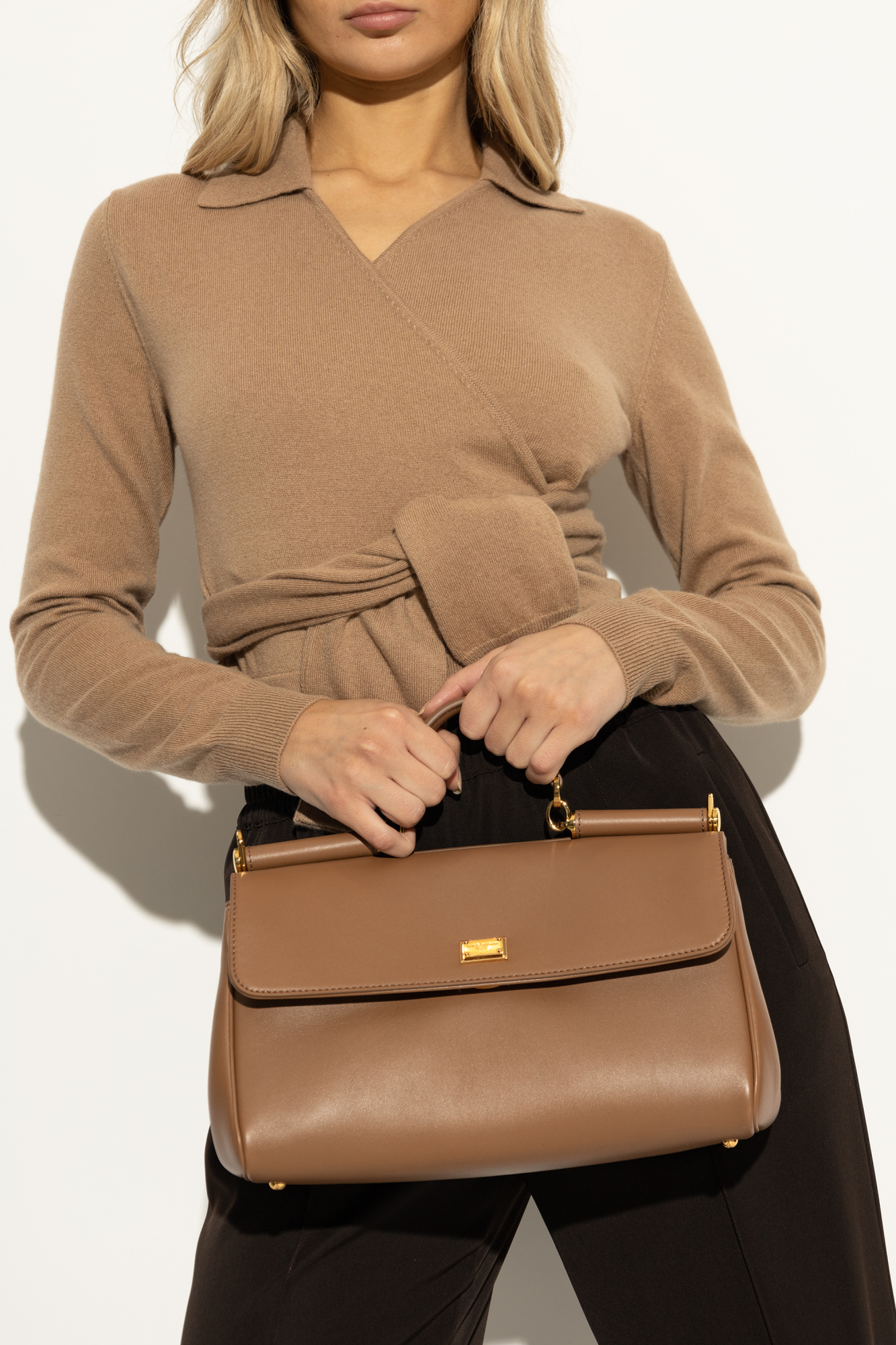 Brown Handbag 'Sicily Large' Dolce & Gabbana - Vitkac Australia